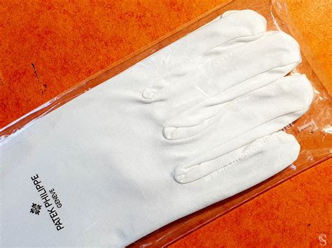 Patek Philippe polishing cloth and microfibre handling gloves